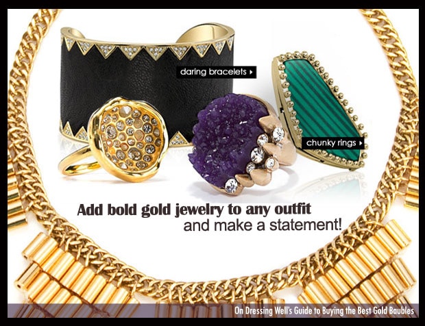 trendy gold jewelry
